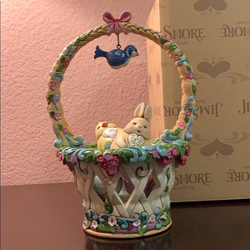 Jim Shore Basketful of Surprises figurine